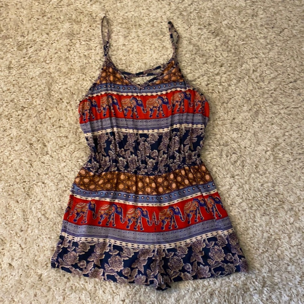 NWOT Patterned Romper